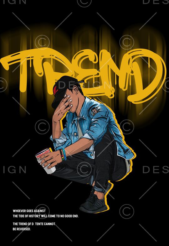 人物印花华亿平台图片