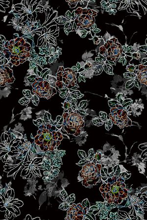 绿植树叶印花华亿平台图片