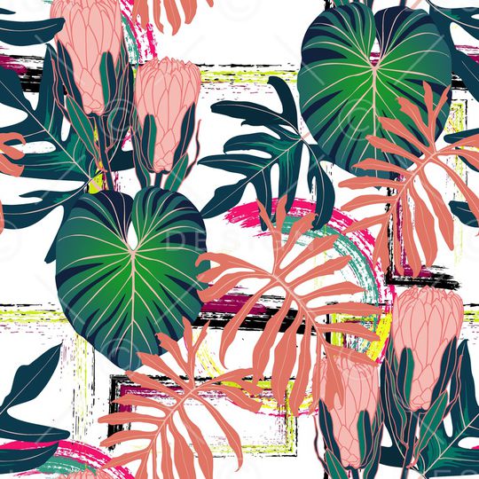 彩底花卉印花华亿平台图片