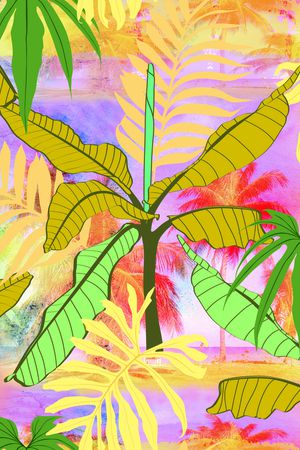 彩底花卉印花华亿平台图片