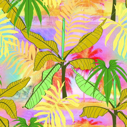 彩底花卉印花华亿平台图片