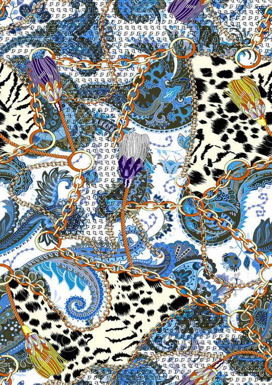 豹纹印花华亿平台图片