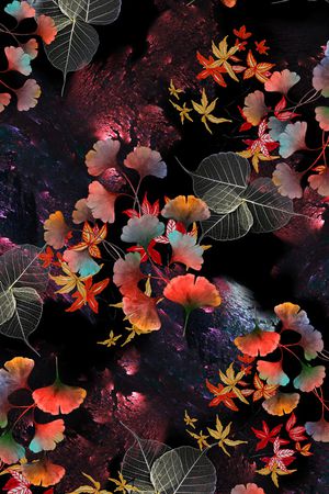 植物印花华亿平台图片