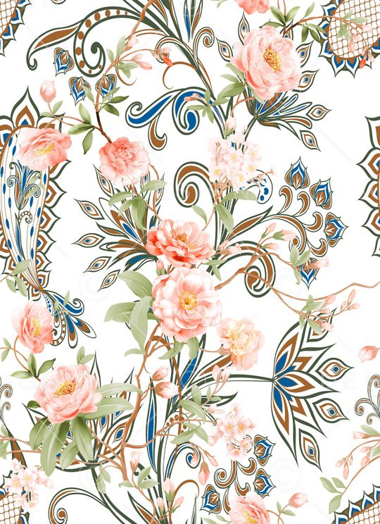 鲜花印花华亿平台图片