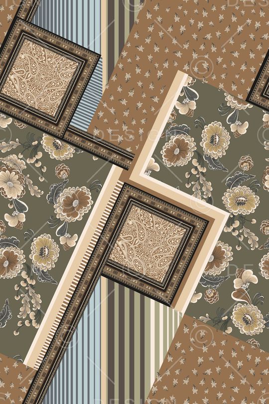 复古印花华亿平台图片