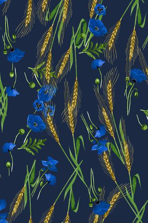 彩底花卉印花华亿平台图片