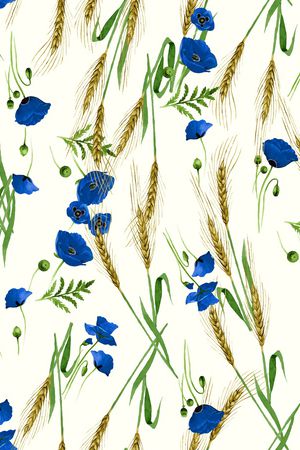 彩底花卉印花华亿平台图片