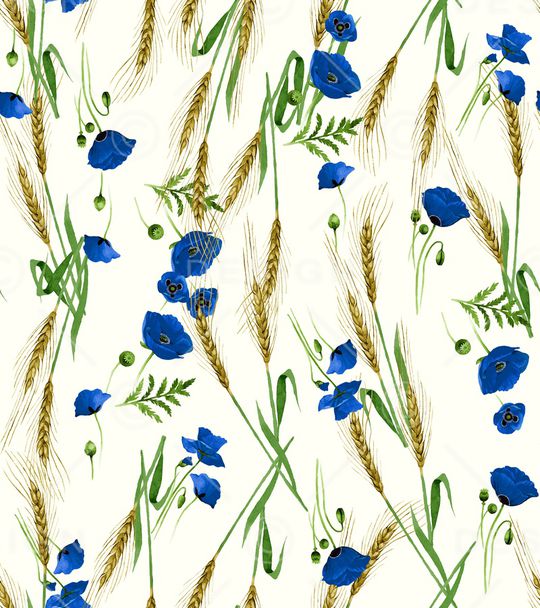 彩底花卉印花华亿平台图片