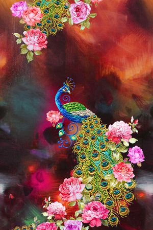 鸟印花华亿平台图片