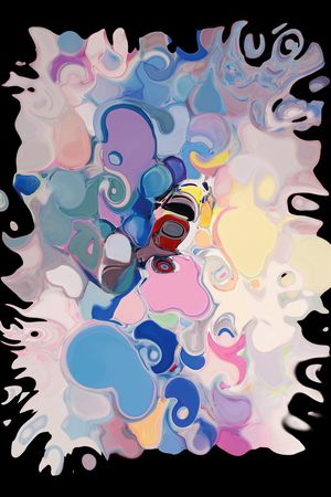 抽象印花华亿平台图片