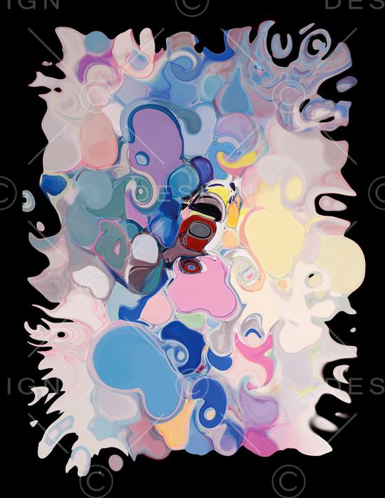 抽象印花华亿平台图片