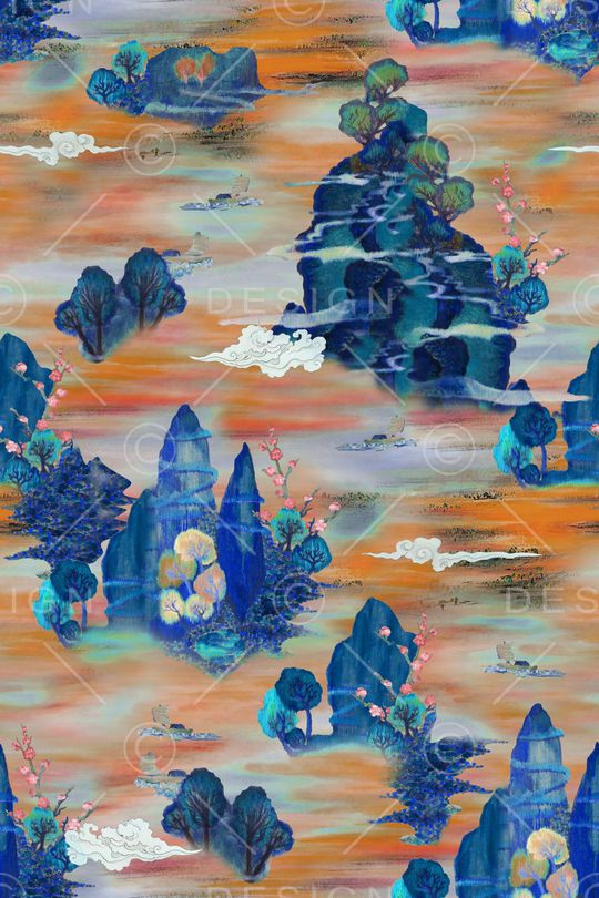 香云纱印花华亿平台图片