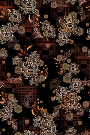 中老年印花华亿平台图片