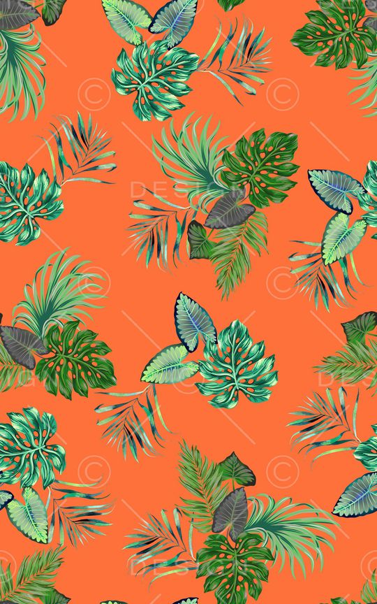 绿植树叶印花华亿平台图片