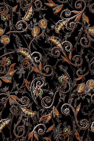 佩斯利印花华亿平台图片