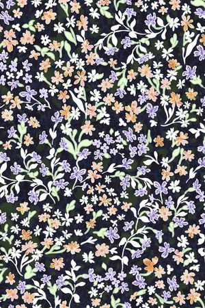 水彩花卉印花华亿平台图片