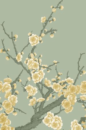 梅花印花华亿平台图片