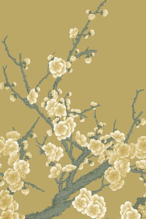 梅花印花华亿平台图片