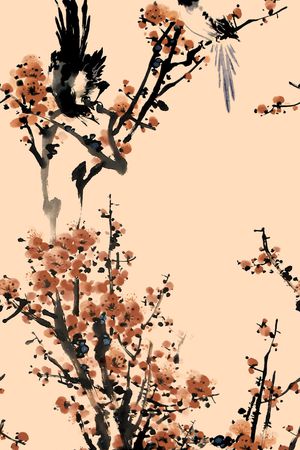 梅花印花华亿平台图片