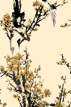 梅花印花华亿平台图片