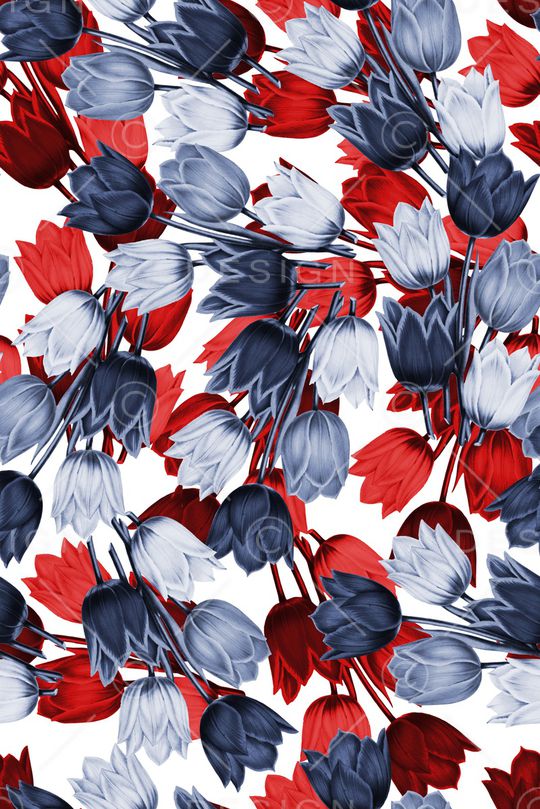 满版散花印花华亿平台图片