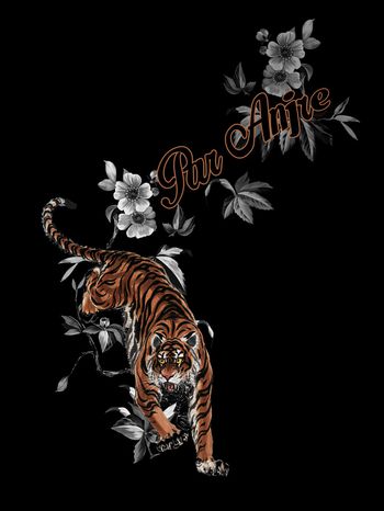 动物花卉印花华亿平台图片