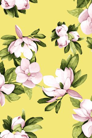 玉兰花印花华亿平台图片