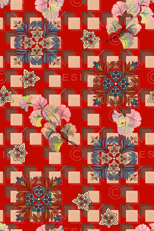 真丝印花华亿平台图片