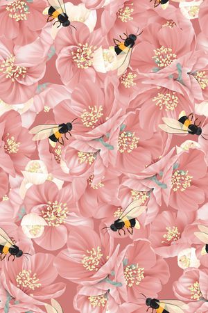 蜜蜂印花华亿平台图片