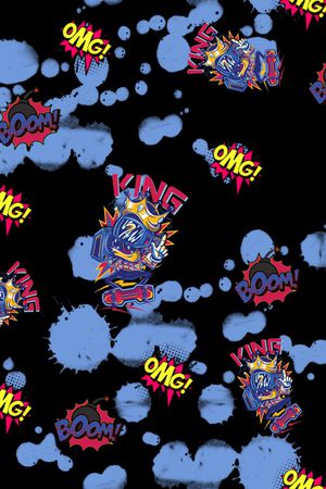 涂鸦印花华亿平台图片