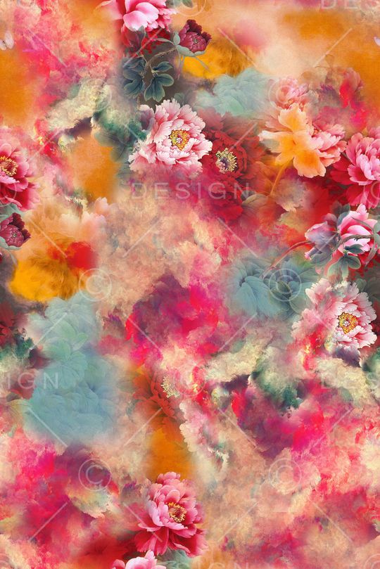 水墨风印花华亿平台图片