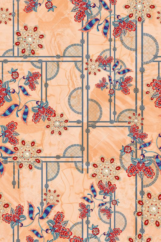 几何印花华亿平台图片