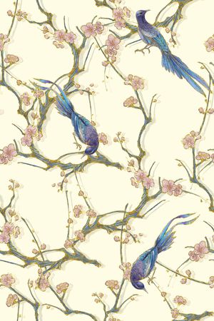 抽象花卉印花华亿平台图片