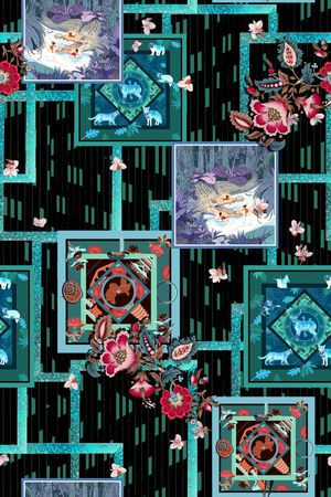 油画华亿平台印花华亿平台图片