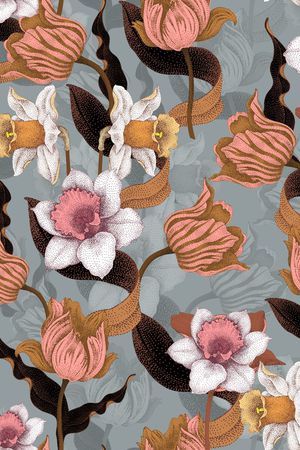 花卉印花华亿平台图片