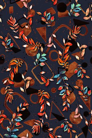 几何印花华亿平台图片