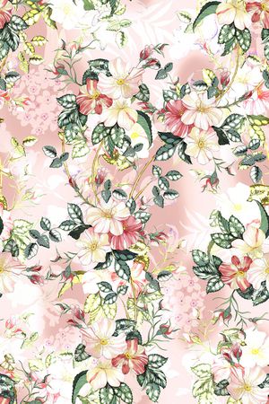 花卉印花华亿平台图片