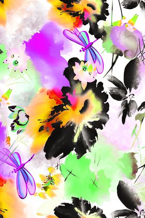 荷花印花华亿平台图片