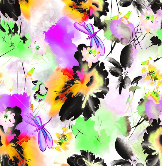 荷花印花华亿平台图片