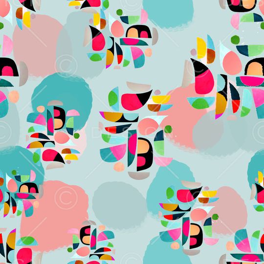 抽象印花华亿平台图片