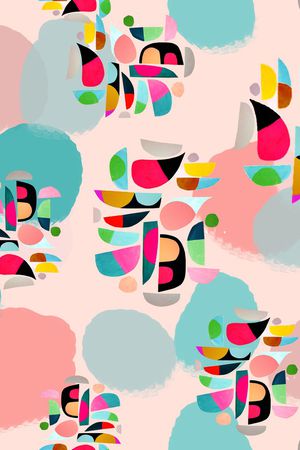 抽象印花华亿平台图片