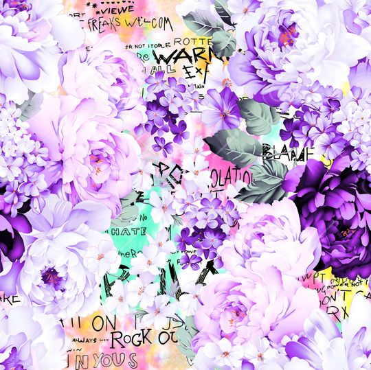 鲜花印花华亿平台图片