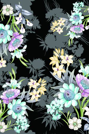 鲜花印花华亿平台图片