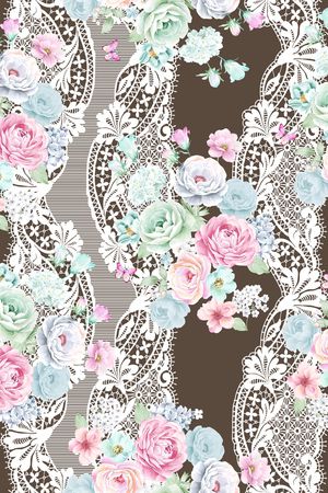 鲜花印花华亿平台图片