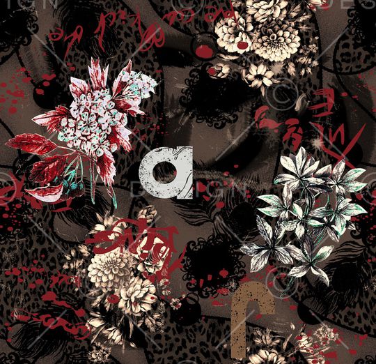 复古印花华亿平台图片