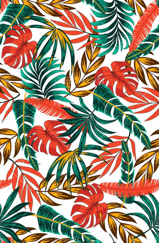 绿植树叶印花华亿平台图片