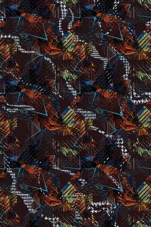 线条印花华亿平台图片