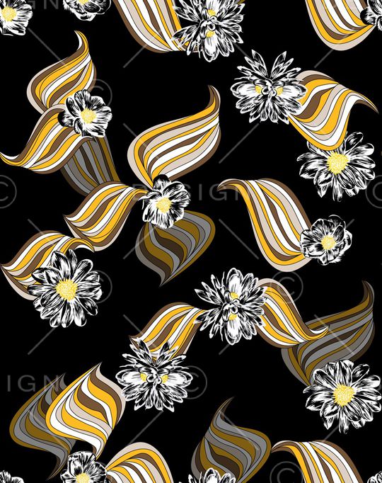 连衣裙印花华亿平台图片