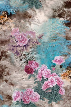 油画华亿平台印花华亿平台图片