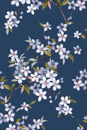 树枝印花华亿平台图片